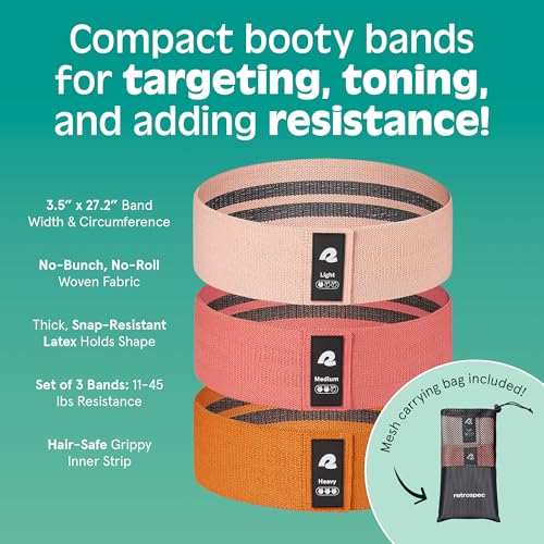 Retrospec Engage Resistance Booty Bands