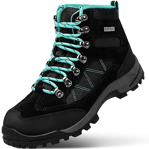 R CORD Hiking Boots Women Waterproof Womens Hiking Boots for Outdoor Trekking Camping Trail Outdoor Hiking Shoes for Women