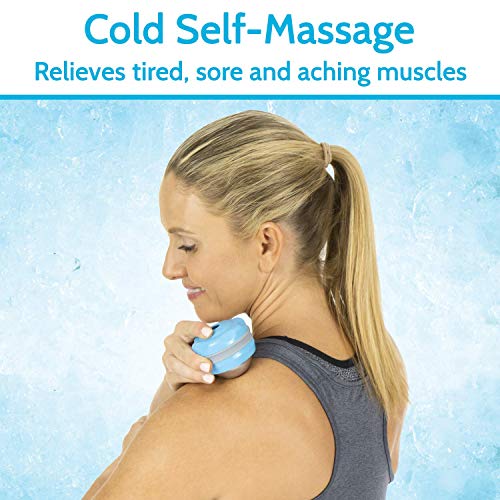Arctic Flex Cold Massage Roller Ball (2 Pack) - Cryoball Massage Hand Ice Ball - Sore Muscle Cold Therapy - Deep Tissue De...