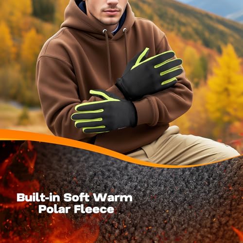 Sukeen Winter Gloves Men Women Touchscreen Anti-Slip Sports Gloves Lightweight Cold Weather Warm Gloves for Running, Cycling