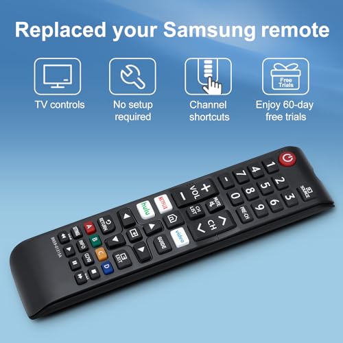 【Pack of 2】 New Universal Remote for All Samsung TV Remote, Replacement Compatible for All Samsung Smart TV, LED, LCD, HDT...