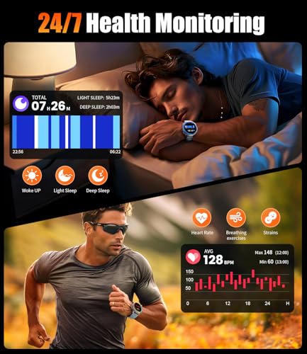 LIGE Smart Watches for Men Answer/Make Calls,1.75" Display Fitness Tracker with Compass Altitude and Barometric Pressure 9...