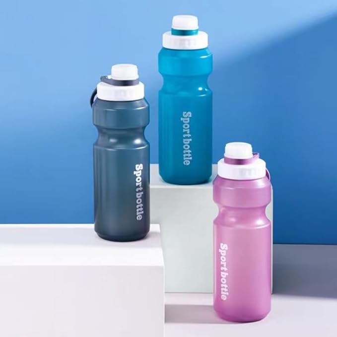 Kids Water Bottle，Sports Water Bottle, Plastic Water Bottle,BPA-Free,Leak-Proof, Reusable Water Bottle for School, Outdoor,Gym, Running, Hiking (Grey (26 OZ))