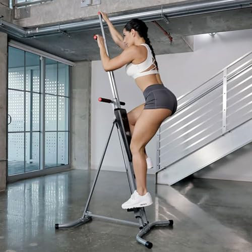 MaxiClimber 2.0 Vertical Climber ERS (Elastic Resistance System) - Easy to Assemble, Folding Exercise Machine Combines Car...