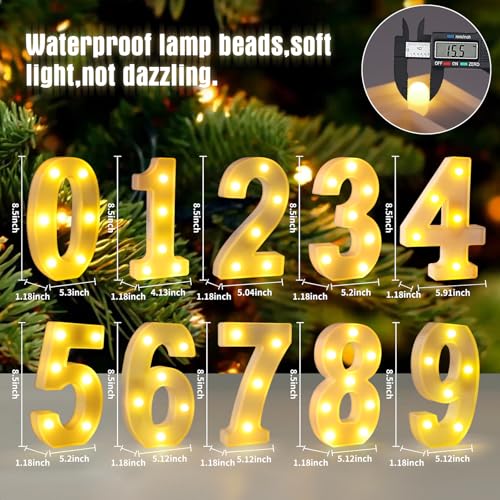 Marquee Numbers 1st First Birthday Decorations for Girls Boys,One Year Old Birthday Decorations Centerpieces Table,Light U...