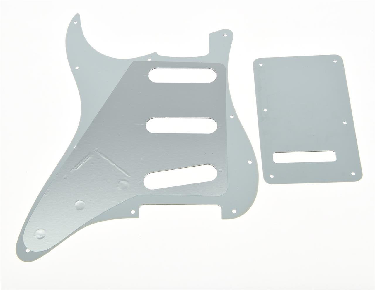 Kaish 11 Hole St/Strat Style Pickguard Sss Pick Guard With St Back Plate Tremolo Trem Cover For Usa/Mexico Stratocaster/Strat Wh