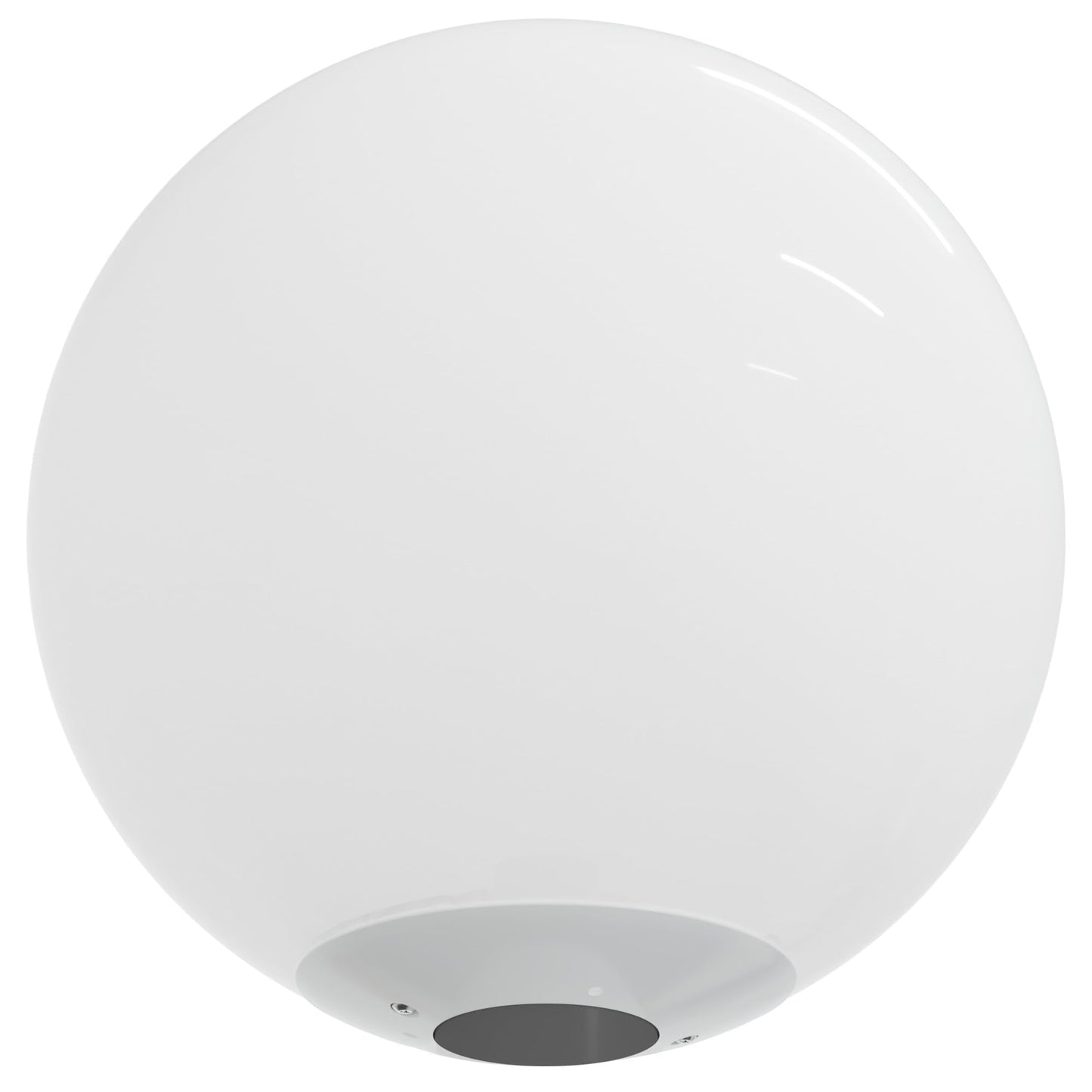 Kastlite 12 Outdoor Light Post Globe Combo  Fits 3 Posts - White Acrylic Lamp Cover  White Fitter Wing Clips  5000K Led Bulb - Modern Driveway Yard Lamppost Lighting Fixture  Outdoor Pole Lights