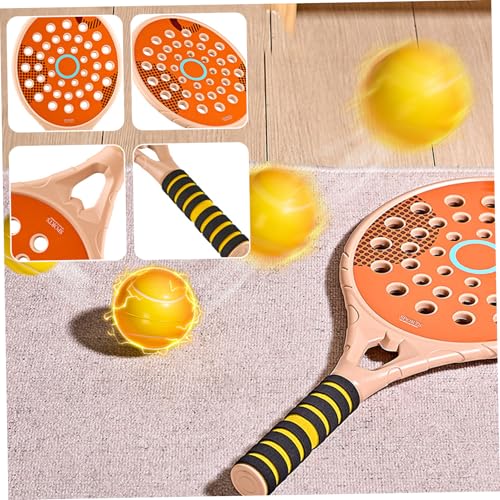 Paddle Rackets, Tennis Racket Set, Waterproof Beach Tennis Racket with Air Hole, 18.1x8.7 Paddle Rackets with Non Slip Han...