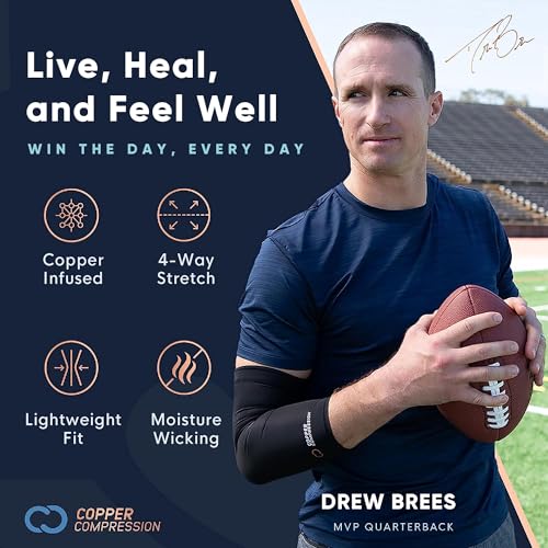 Copper Compression Advanced Wrist Brace - Copper Infused Adjustable Orthopedic Support Splint for Pain, Carpal Tunnel, Art...