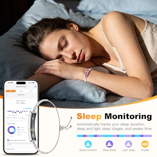 RIFESI Smart Bracelet for Women, Valentine's Day Gifts, Health Activity Fitness Trackers, 24/7 Heart Rate, HRV, Blood Oxyg...