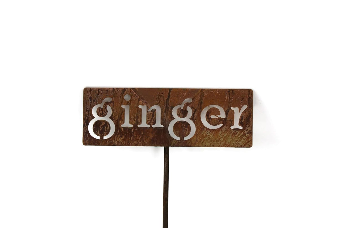 Classic Metal Garden Markers 19 Inches Tall (ginger, Naturally Rusted)