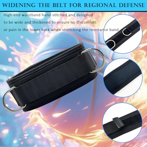 Hxszk Zone Defense Resistance Bands Training Kit - Basketball Defense Bands for Agility, Team Training and Athletic Traini...