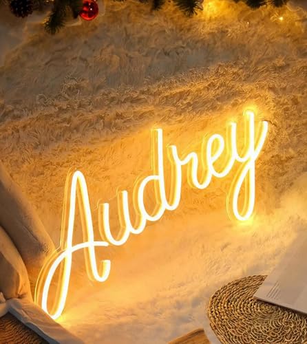 CIONAOR Custom Neon Signs, Neon Name Sign Customizable for Wedding Backdrop or Kid Gifts, Personalized LED Name Birthday S...