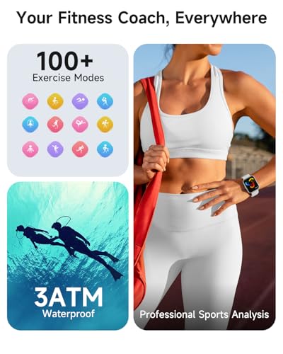 Smart Watch for Women, Answer/Make Calls, Alexa Built-in, 1.85" Touch Screen Fitness Tracker for Android & iPhone, Heart R...