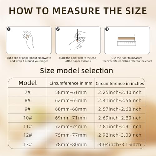 Potewek Smart Ring Long-Lasting Battery Chip Fitness Tracker Monitors Heart Rate Blood Oxygen Levels Records Sleep Step Co...
