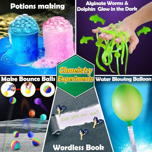 UNGLINGA 150 Experiments Science Kits for Kids, S.T.E.M Educational Project Toys for Boys Girls Birthday Gifts Ideas, Volc...