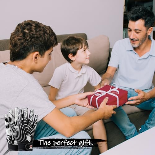NavyGlyvux Youth Football Gloves, Super - Sticky Receiver Gloves for Kids Boasting Unbeatable Grip - The Perfect Present f...