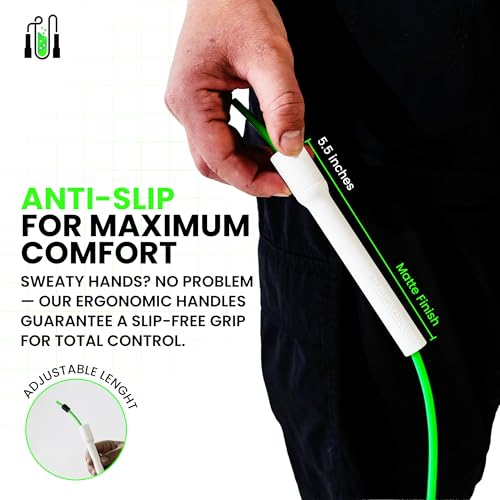 Jump Rope for Fitness, Adjustable 10ft Speed Jump Rope for Men, Women & Kids, Tangle Free Skipping Rope with Shatterproof ...