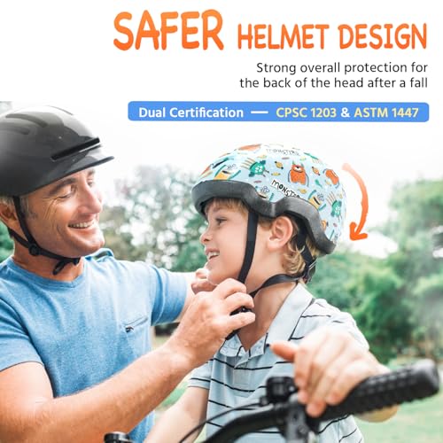 MOUNTALK Kids/Toddler Bike Helmet for Infant/Baby to Children 1/2/3/4/5/6/7/8 Years Old, Kids Helmets Ages 5-8/8-14,Skateb...