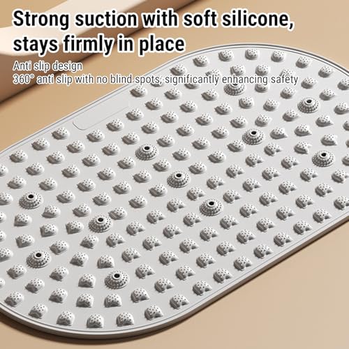 AUNMAS Foot Massage Mat, Silicone Anti Slip Acupressure Mat with 11 Magnetic Stones, Stimulating Acupoints for Home Office...