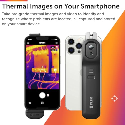 Flir Edge Pro - Wireless Bluetooth Thermal Imaging Camera for Smartphones, Compatible with All iOS and Android Devices, 48...