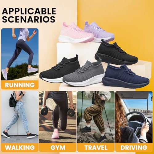 Womens Slip on Walking Shoes Comfort Sock Shoes Non Slip Mesh Casual Running Sneakers
