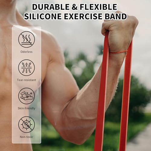 TOPOKO Resistance Bands Set of 5 – Pull Up Assistance Bands for Men & Women, Heavy Duty Workout Bands for Exercise, Streng...