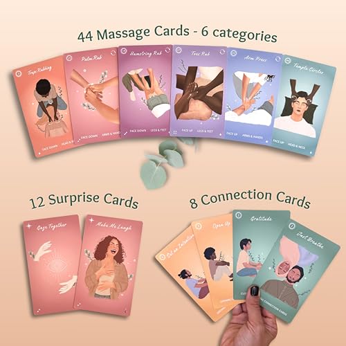 Solalma Massage Game for Couples with Fun Surprise Cards | Intimacy Card Game for Mindful Date Night Ideas to Reconnect wi...