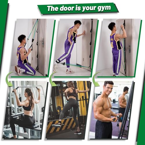 Slim Panda Door Anchor Strap for Resistance Bands, Door Resistance Bands for Workouts, Strength Training, Portable Door Gy...