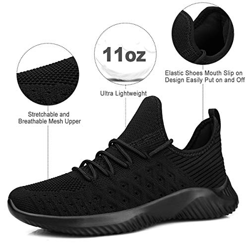 Feethit Womens Slip On Walking Shoes Non Slip Running Shoes Breathable Workout Shoes Lightweight Gym Sneakers