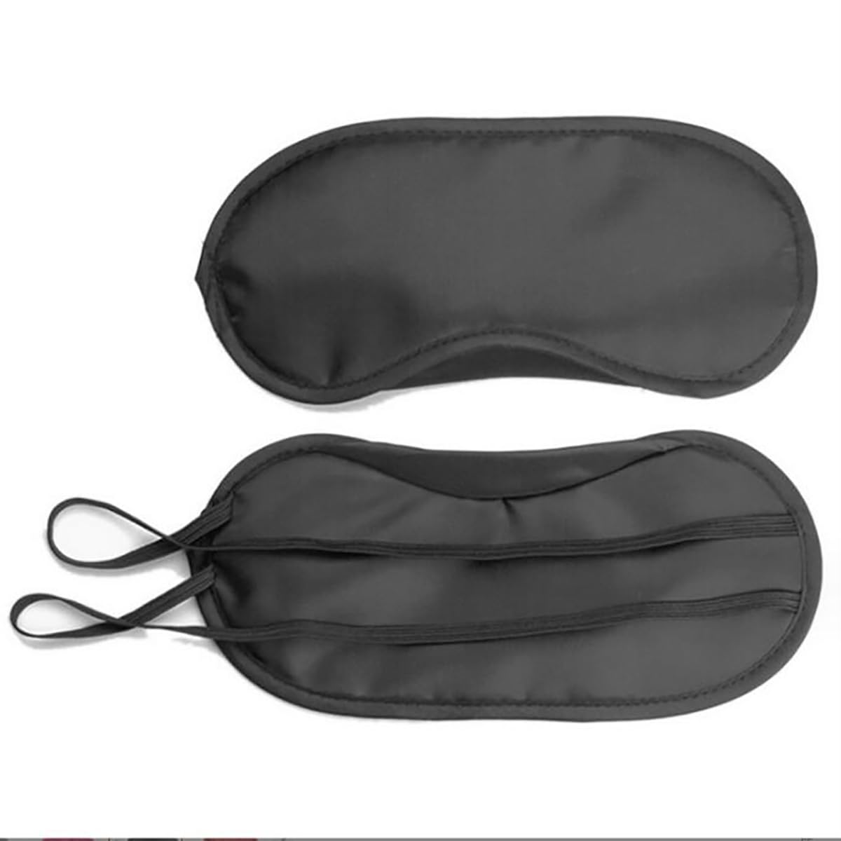 10 PCS Blindfold Eye Cover Sleep Mask Eye Masks Shade Cover for Team Building Games Party Night Blindfold with Adjustable Strap(Black)