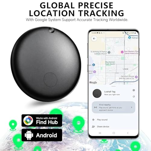 GPS Tracker for Vehicles - Car GPS Tracker Device, Real-Time Mini Vehicle Tracker, No Subscription & No SIM Card Required,...
