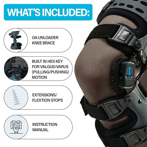 Comfyorthopedic UPGRADED Single Side OA Medial Unloader Knee Brace for Men and Women Osteoarthritis & Arthritis Pain Suppo...