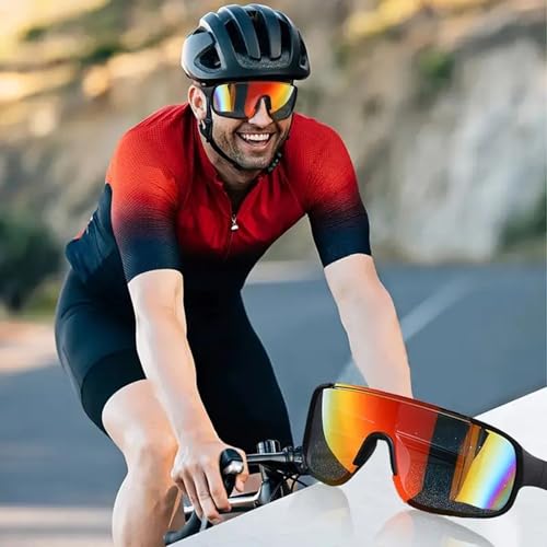 Paleshy 6 Pack Sports Sunglasses for Men and Women, UV400 Protection, Lightweight Wraparound Non-Slip for Sunglasses for R...