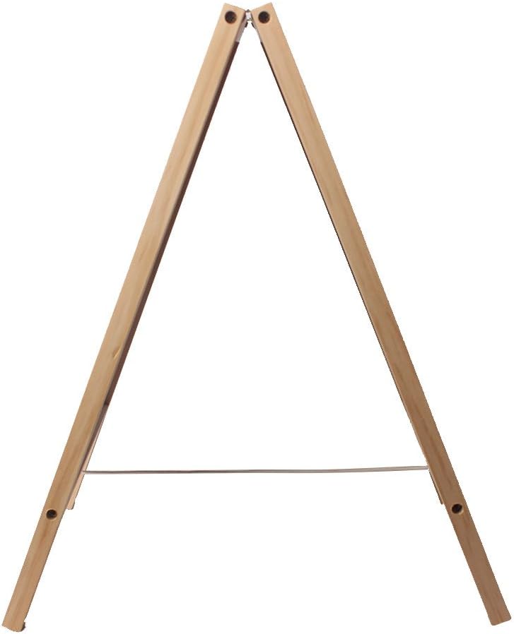 BangQiao Freestanding Wooden A Frame Double Sided Chalkboard for Tabletop Menu Board, Wedding Message Sign