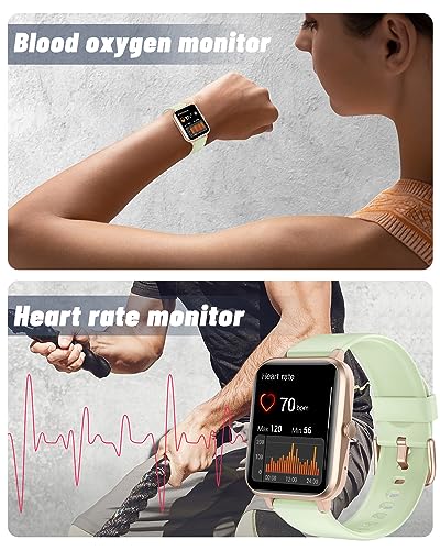 GRV Smart Watch for iOS and Android Phones (Answer/Make Calls), Watches for Men Women IP68 Waterproof Smartwatch Fitness T...