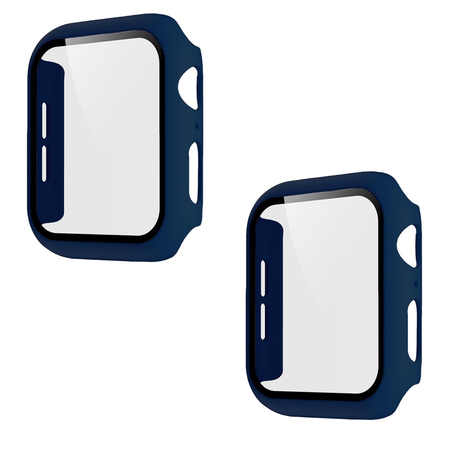 Pokanic [2 Pack Compatible With Apple Watch Se 6 5 4 Series Iwatch 9H Tempered Glass Case Full Screen Protector Cover Scratch (M