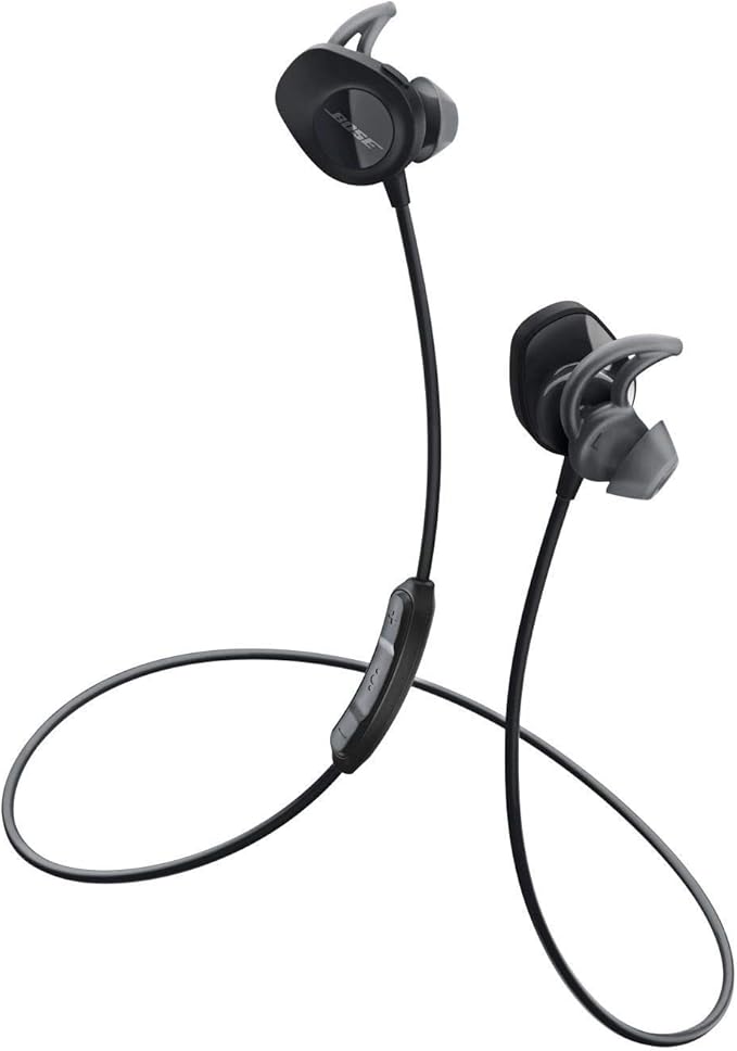 Bose SoundSport, Wireless Earbuds, (Sweatproof Bluetooth Headphones for Running and Sports), Black (Renewed)