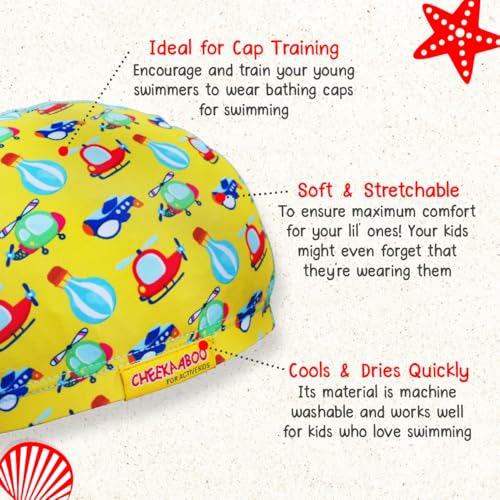 6-12 Months Old Toddler & Kids Thermal Swimsuit with UPF50+, Anti-Fog Goggles & Comfy Swim Cap, 3-Piece Swim Gear Bundle f...