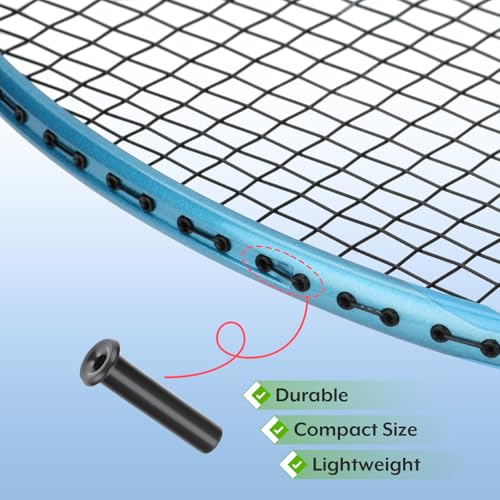 Easecos 15 Pcs Tennis Racket Grommets, Universal Tennis Racket Wire Tubes Replacement String Protection Tubes Grommets Eye...