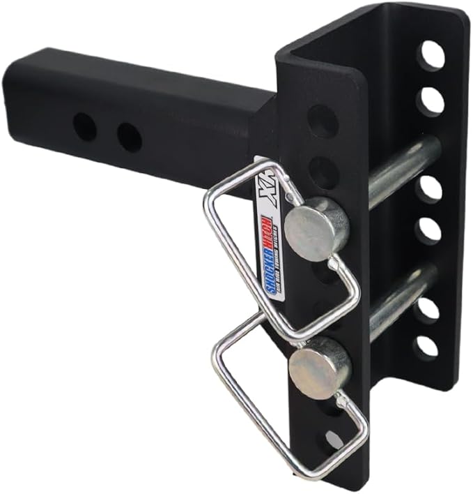 Shocker XR Adjustable Drop Hitch, Fits 2" Hitch Has 2-5/16"Ball 0-7-1/2" Drop