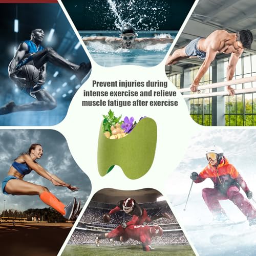 40PCS Knee Patches, Natural Wormwood Extract Patches for Knees, Fast Relief for Knee, Joint and Muscle Pain, 12 Hour Long ...