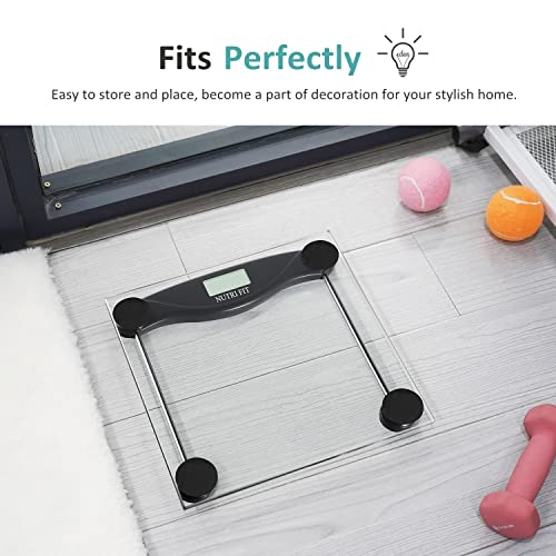 Digital Bathroom Scale for Body Weight Accurate, Smart Weighing Scale Bath Electronic Scale Kg for Weight Loss, 330lbs Cap...