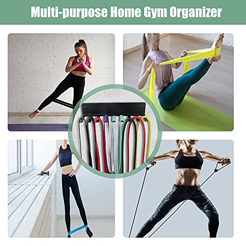 Multi-Purpose Storage Rack for Resistance Bands, Straps, Jump Ropes, Foam Rollers, Chains, Weight Belts, Tools - Heavy Dut...