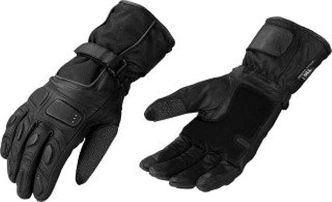 3X-Large Black Men's Waterproof Gauntlet Winter Riding Gloves