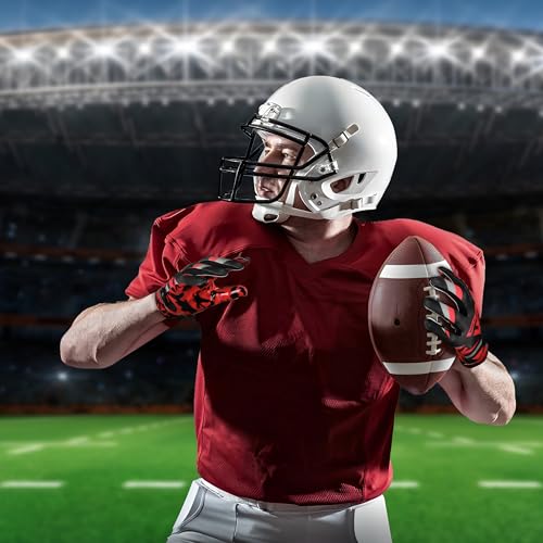 Beast AT Least Youth Football Gloves, Sticky Wide Receiver Gloves for Kids & Adults, Flag Football Gloves with Enhanced Si...
