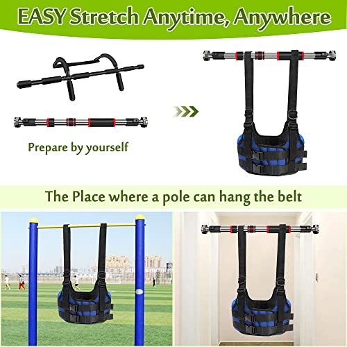 Mybow Back Stretcher Harness for Spinal Decompression, Lumbar Traction Belt & Inversion Table Alternative, Back Realignmen...
