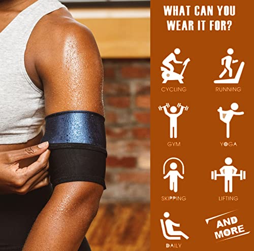 huiming Women's Arm Trimmers Compression Sleeve Sweat Bands Slimmers for Workout Sport