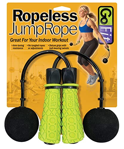 GoFit Green Ropeless Jump Rope, (GF-RJR)