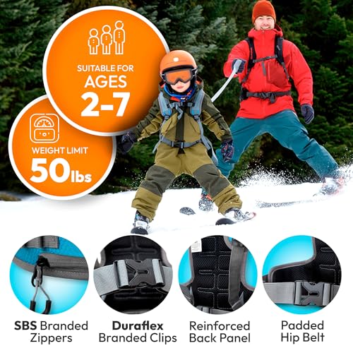 Sklon Ski and Snowboard Harness Trainer for Kids - Training Leash Teach Your Child the Fundamentals of Skiing | Snowboarding